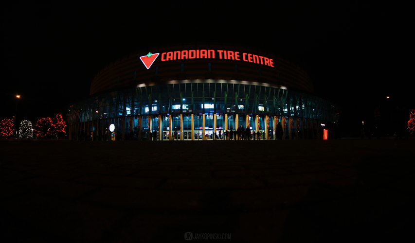 OTTAWA, CANADA - January 16: Outside the rink as fans make their way into the arena before a game between the Canadiens and Senators at Canadian Tire Centre on January 16, 2014 in Ottawa, Ontario, Canada. ***** Editorial Use Only *****Jay Kopinski - Icon/SMI