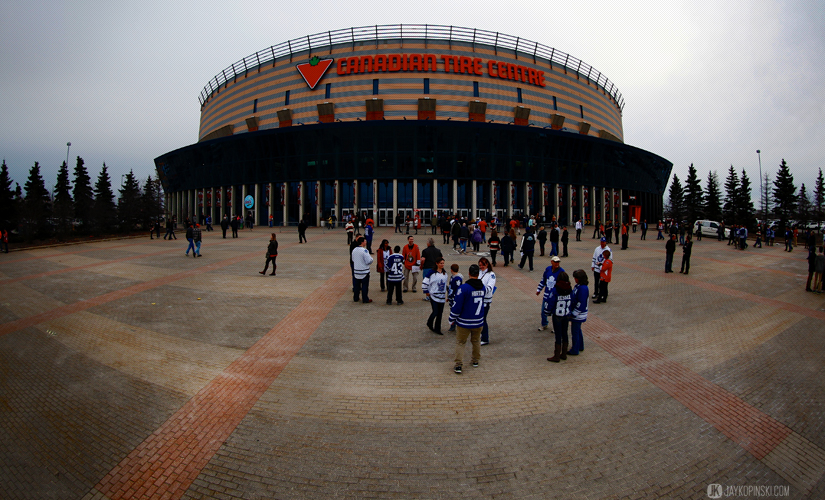 OTTAWA, CANADA - April 12:  Outside the arena before a game between the Maple Leafs and Senators at Canadian Tire Centre on April 12, 2014 in Ottawa, Ontario, Canada. ***** Editorial Use Only ***** Jay Kopinski - Icon/SMI